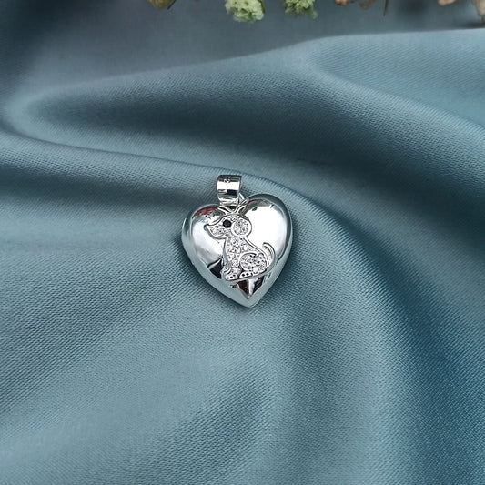 Dije Relicario Corazón Perrito