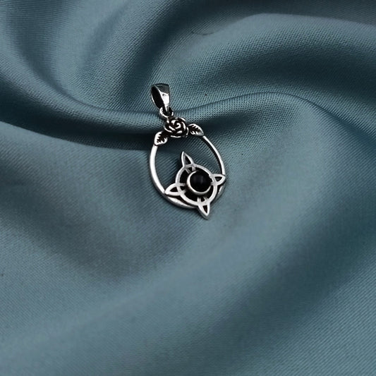 Dije Nudo de Bruja y Rosa