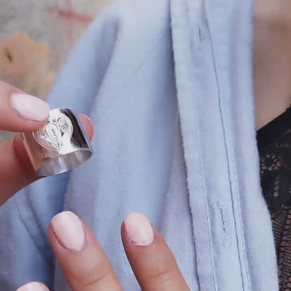 Anillo filigrana Ancho Corazón