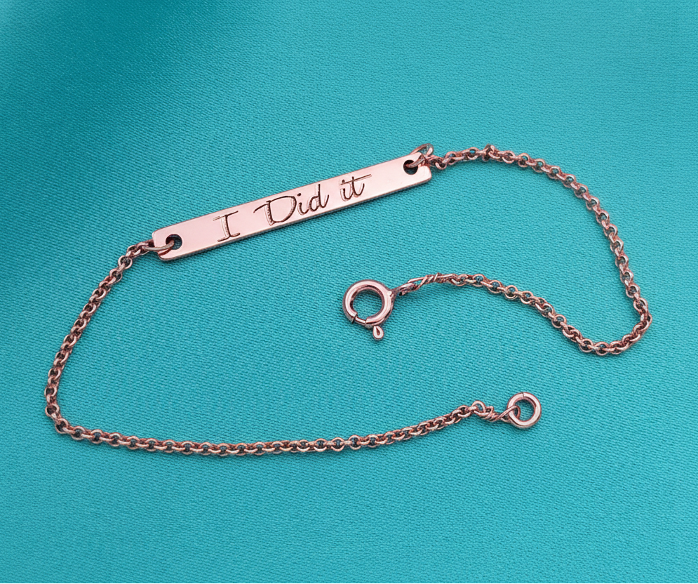 Pulsera completa en oro rosa intenso