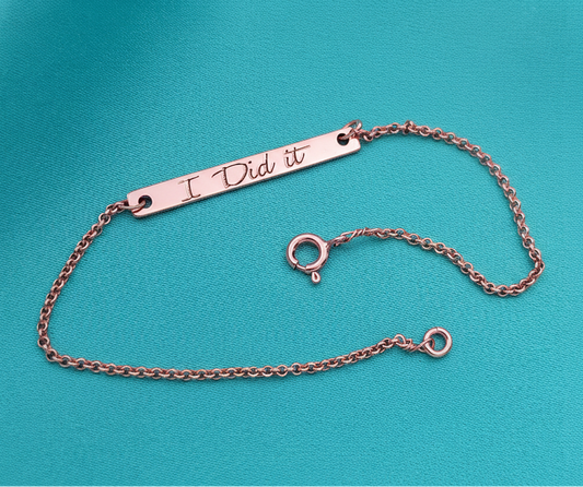 Pulsera completa en oro rosa intenso