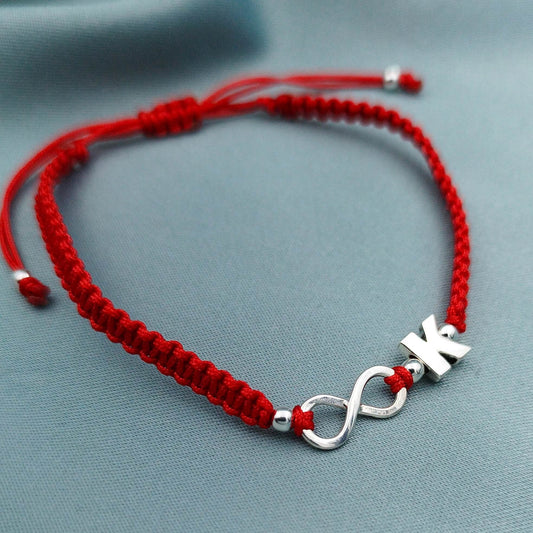 Pulsera de Inicial Infinito Macramé