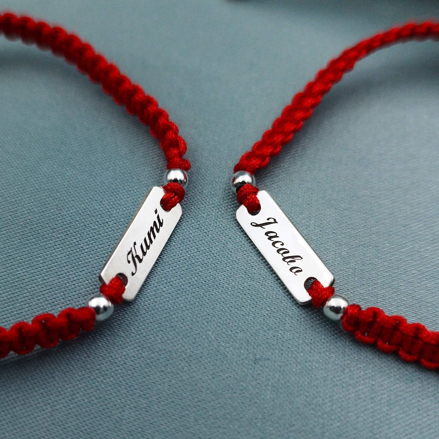 Pulsera macramé Plaquita Rectangular