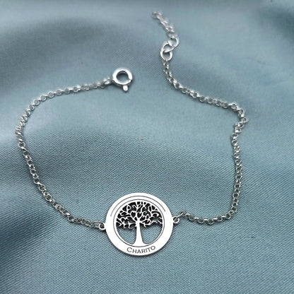 Pulsera Arbol de la Vida Personalizado