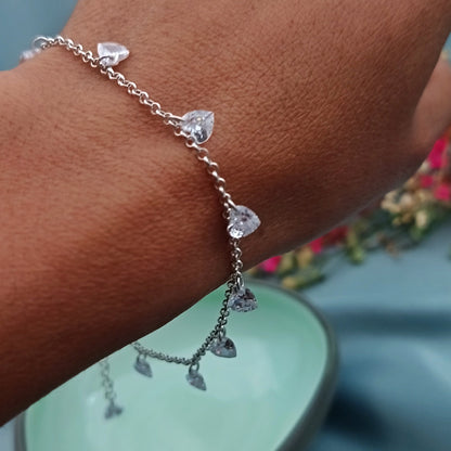 Pulsera Dijes Corazones