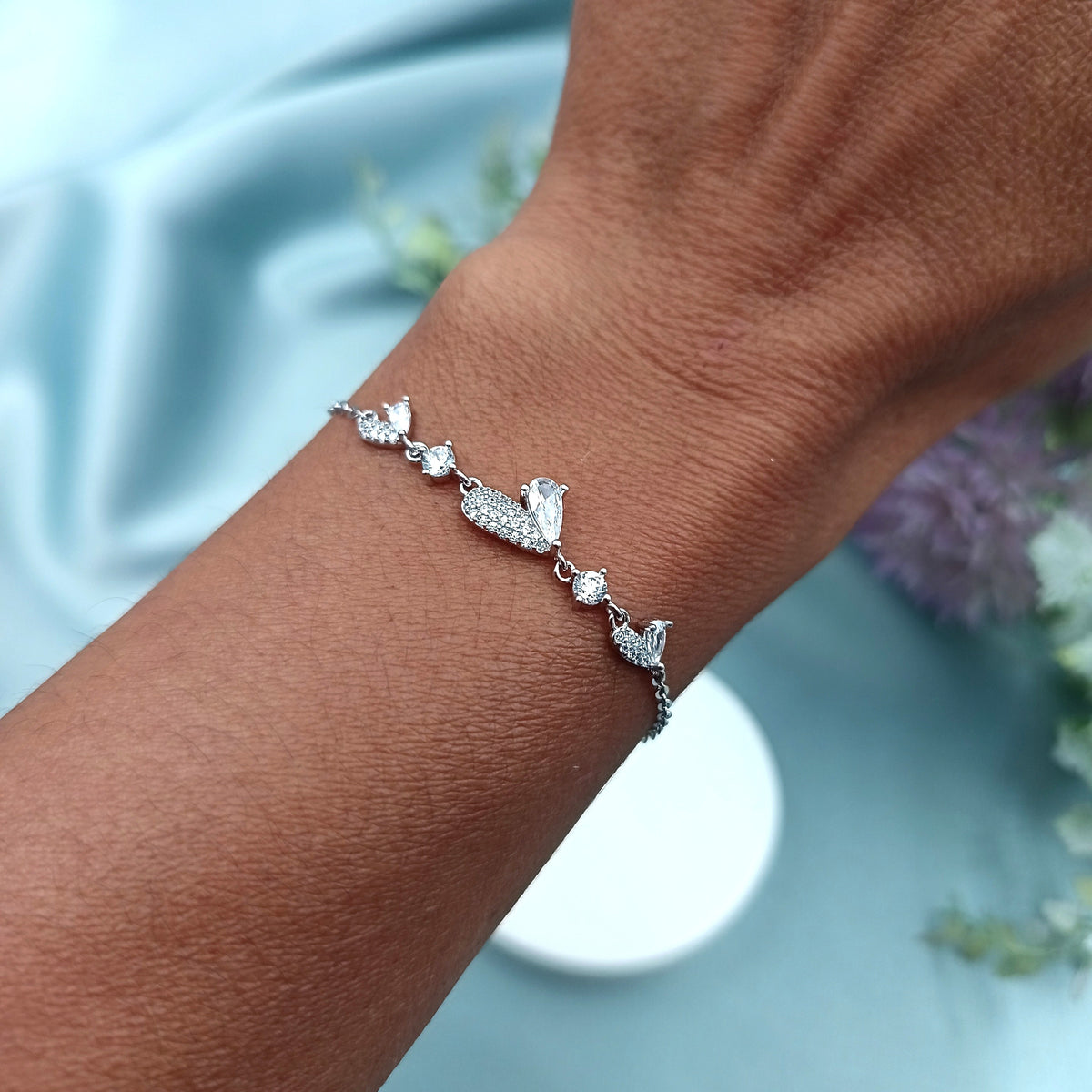 Pulsera Corazones Asimétricos