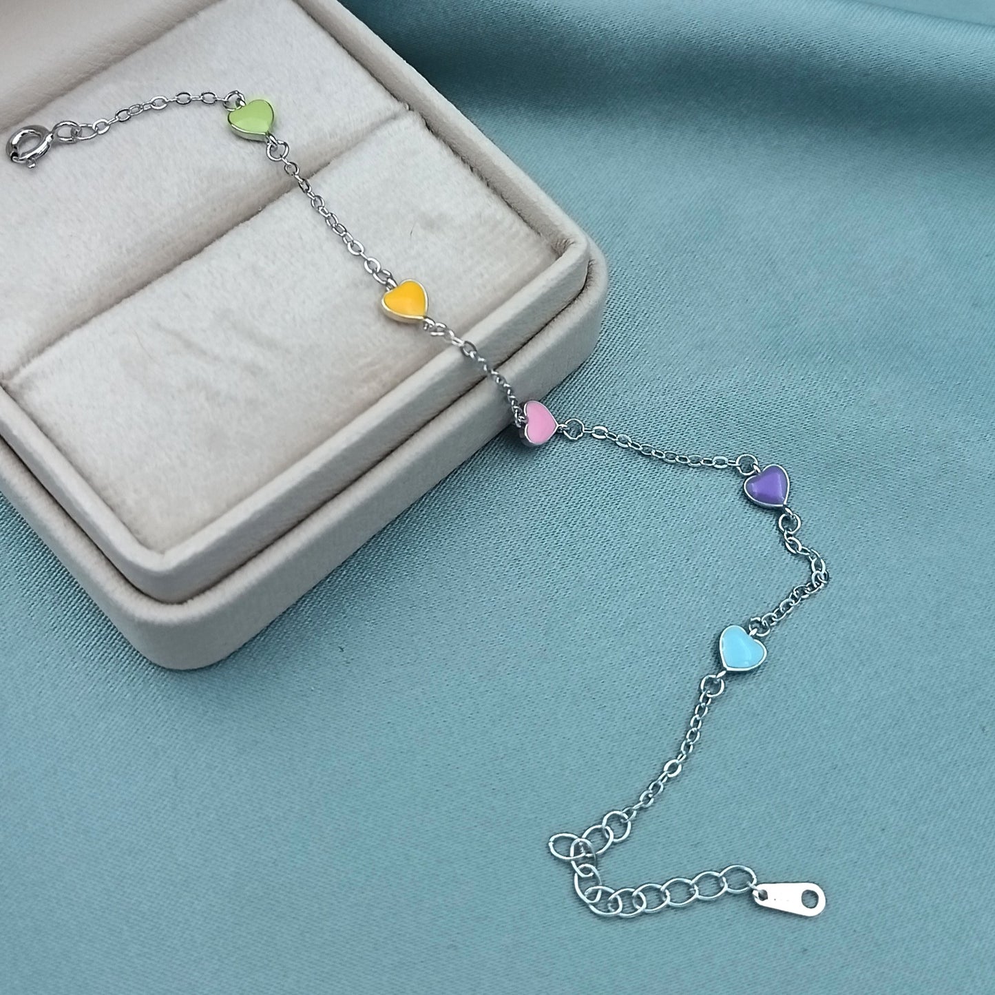 Pulsera Corazones Multicolor