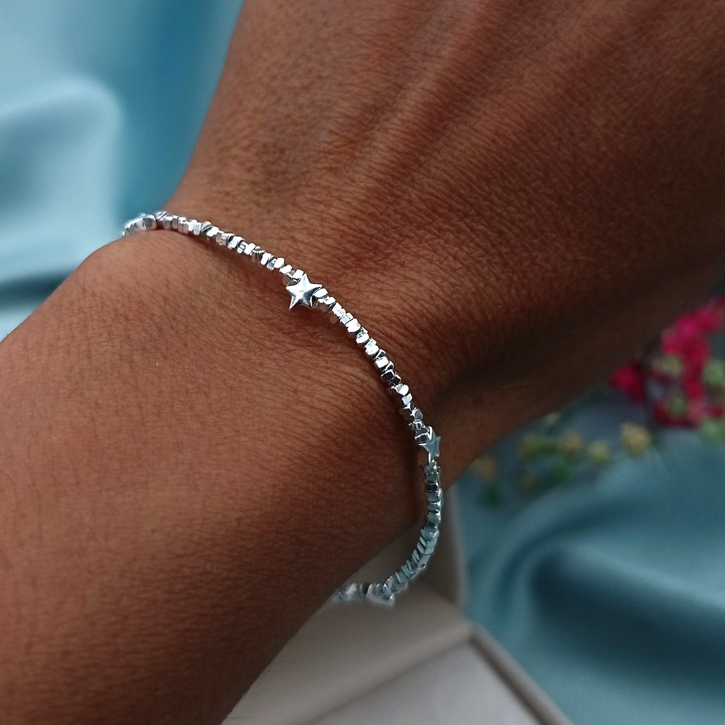 Pulsera Chaquiras Rústicas Estrellas