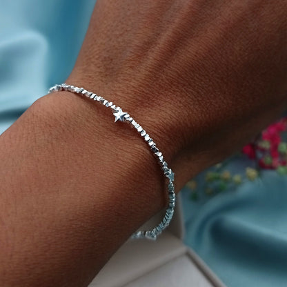 Pulsera Chaquiras Rústicas Estrellas