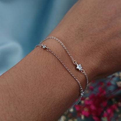 Pulsera Doble Estrellas