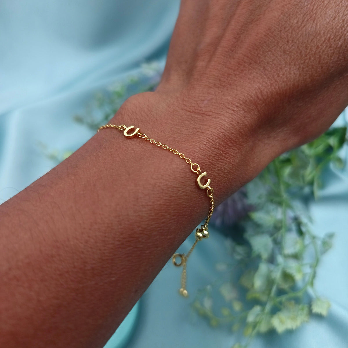 Pulsera Herraduras Dorada