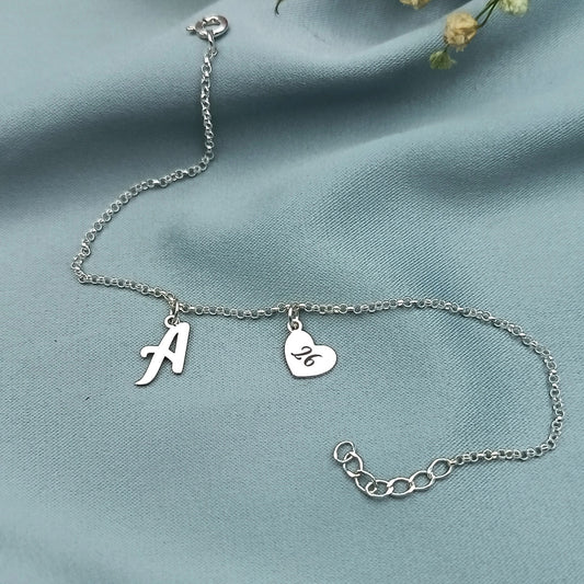 Pulsera Personalizada Inicial Corazón