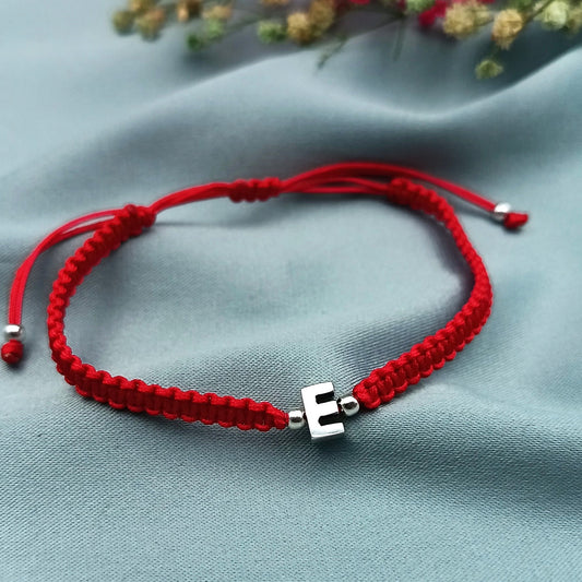 Pulsera Letra Inicial Macramé