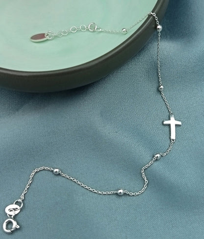 Pulsera Cuentas con Cruz