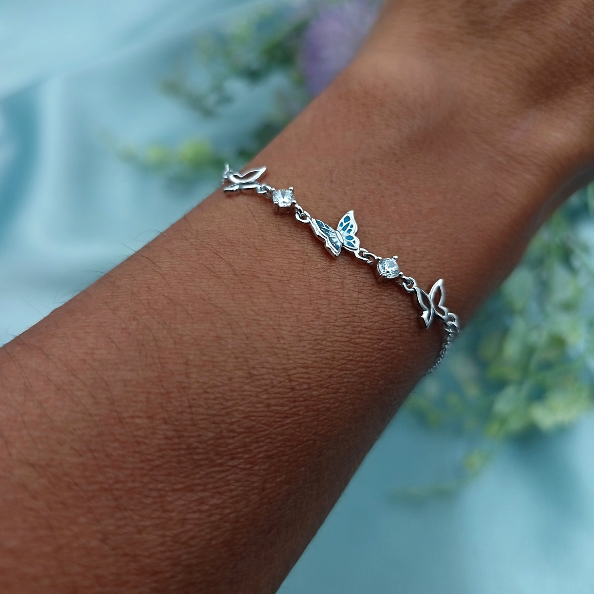 Pulsera Mariposas Esmaltada