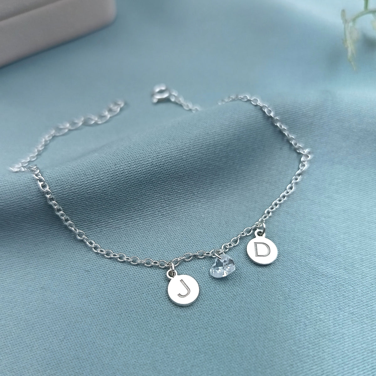 Pulsera Dijes de iniciales Corazoncito