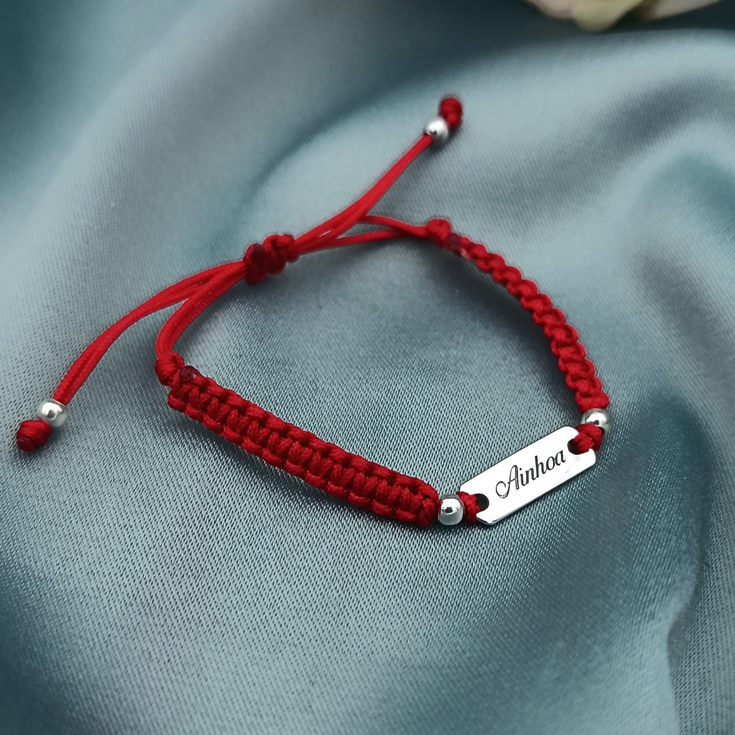 Pulsera macramé Plaquita Rectangular