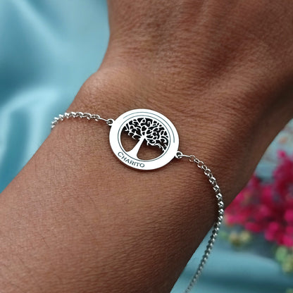 Pulsera Arbol de la Vida Personalizado