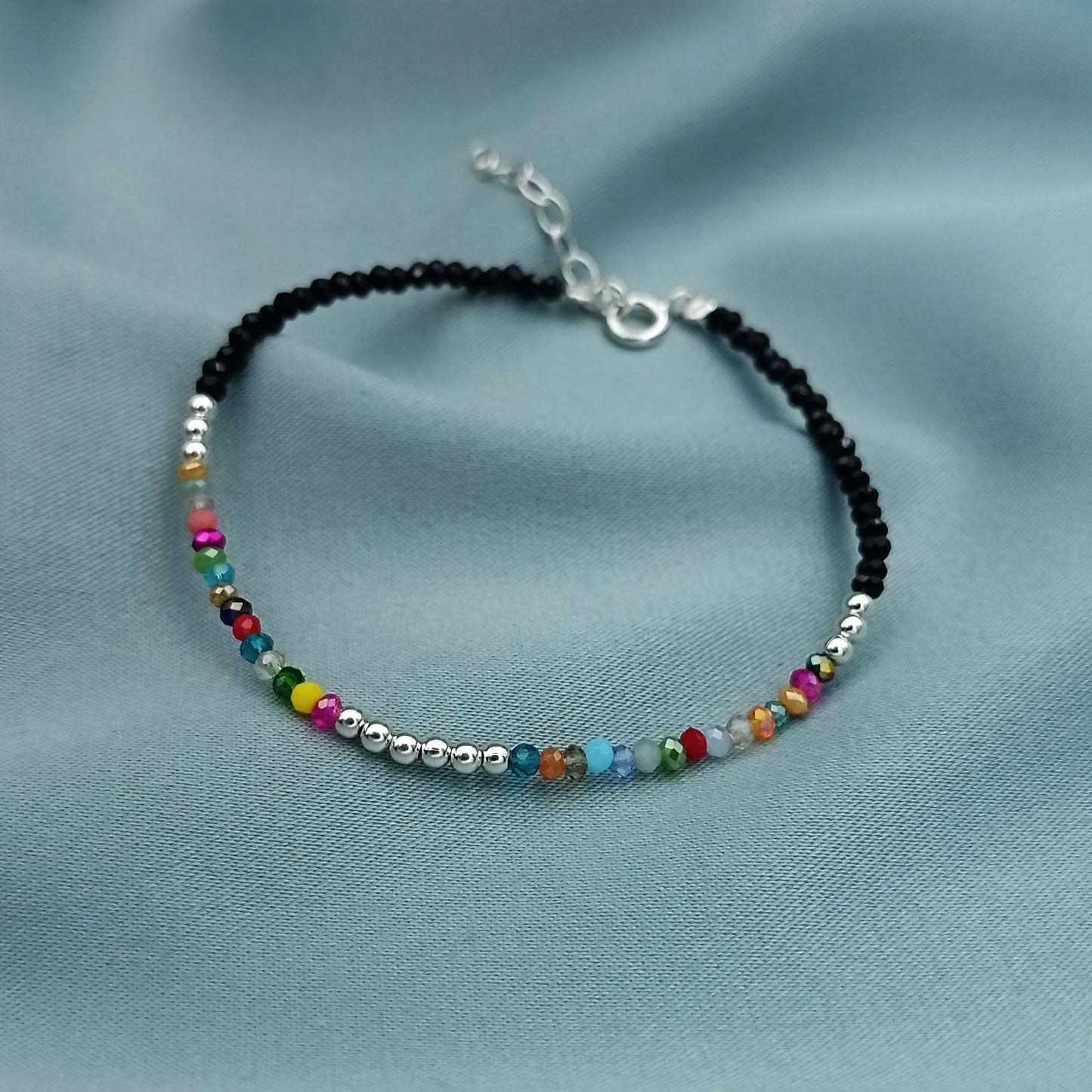 Pulsera Chaquiras Plata