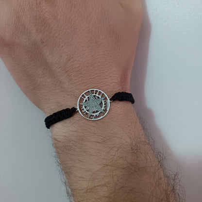 Pulsera macramé Tetragramatón