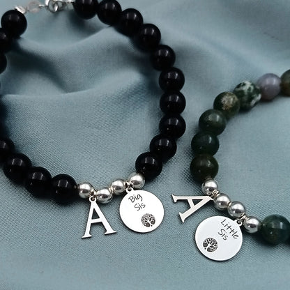 Pulseras Plata y Piedras Naturales Personalizadas para compartir