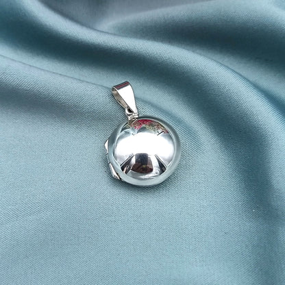 Dije Relicario Liso Cóncavo